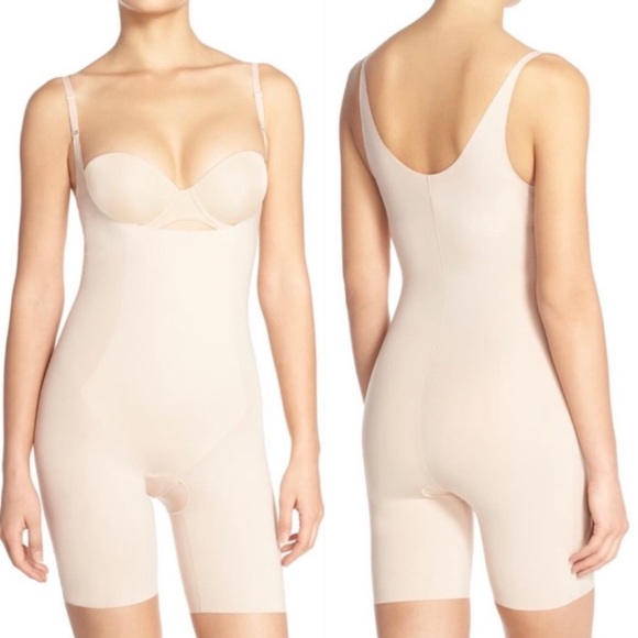SPANX Thinstincts 2.0 Open-Bust Mid-Thigh
Bodysuit in Nude - Picture 13 of 13